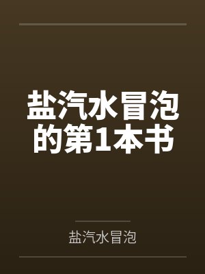 盐汽水冒泡的第1本书